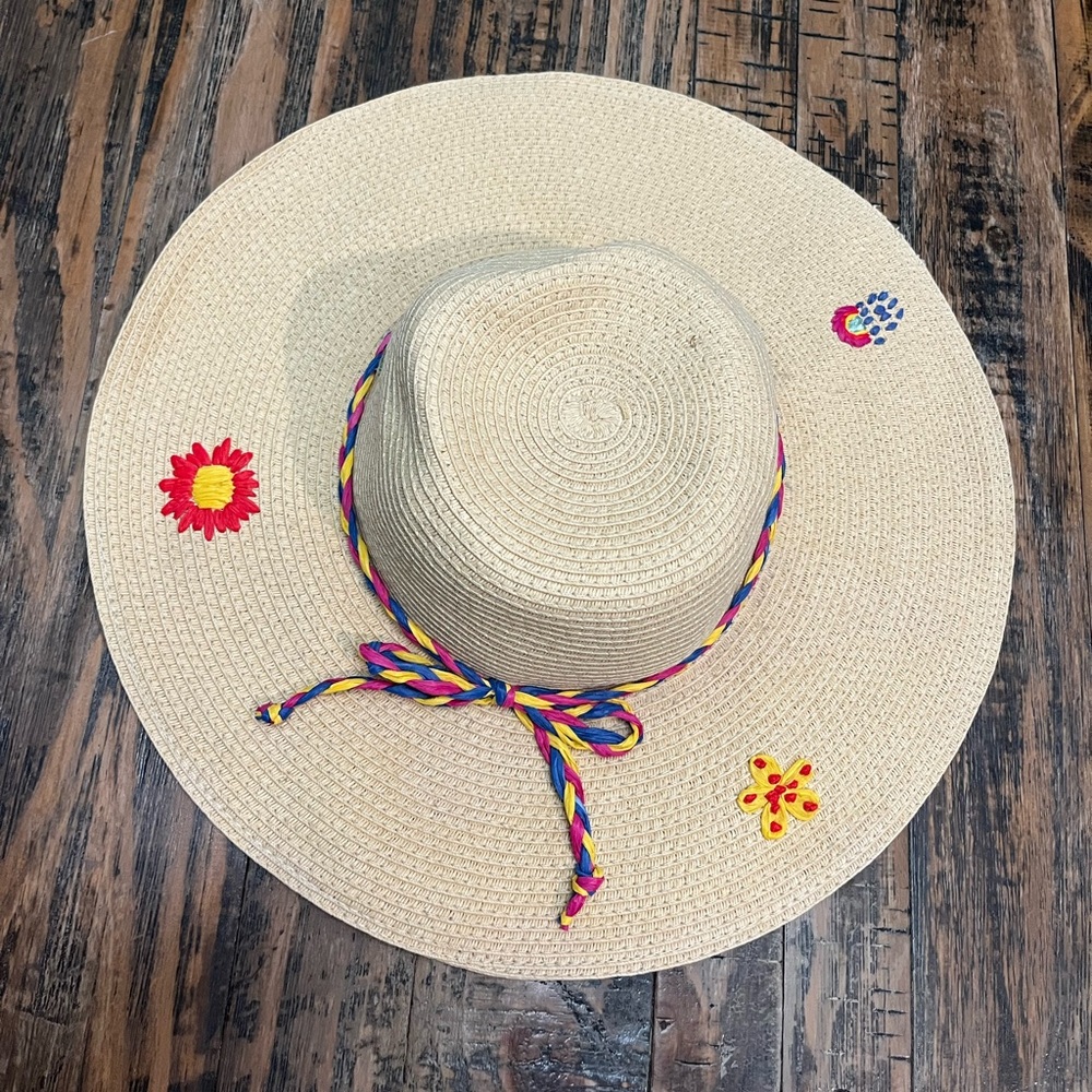Sun / Gardening / Beach Embroidered Hat - Picture 3 of 9